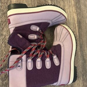 Kids Purple and Pink Boots